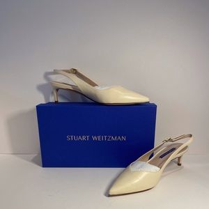 STUART WEITZMAN sling back kitten heel